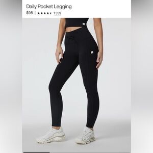 Vuori Daily Pocket Legging in Black